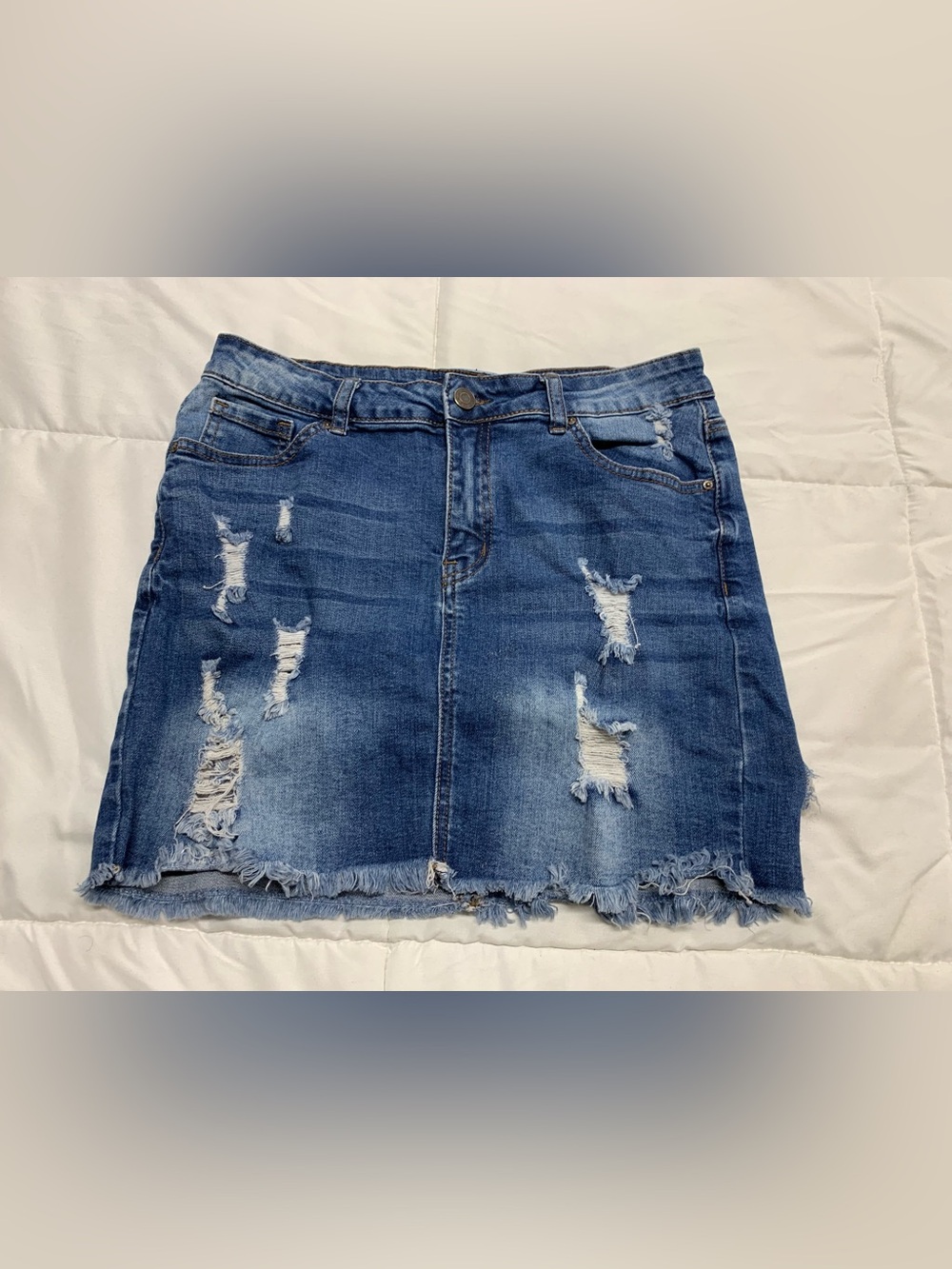 Preloved WAX Jean skirt size L